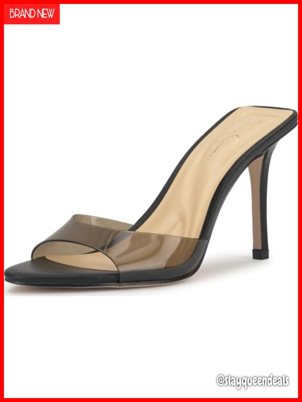 High Heel Stiletto Sandal Open Round Toe Slip On